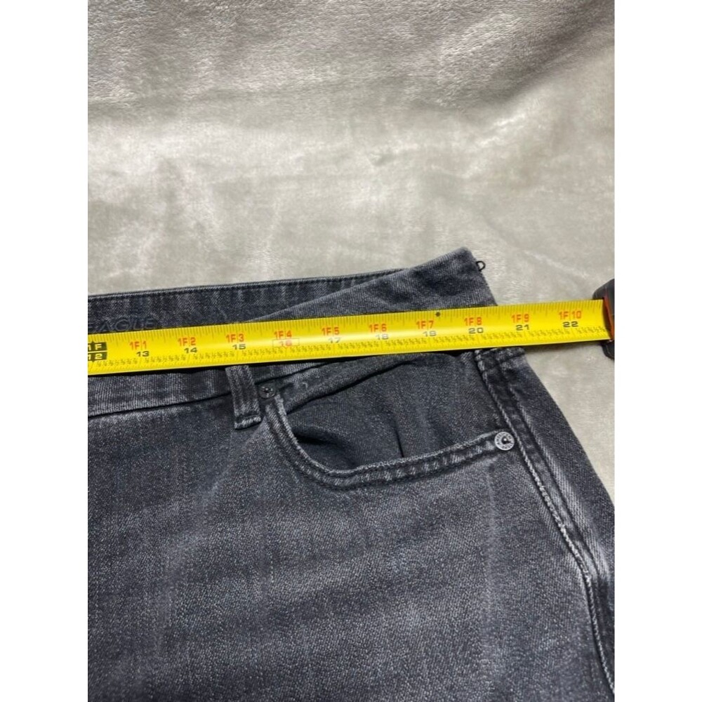 American Eagle Baggy Wide Leg Jeans Women Size 20 Black Curvy Super High Rise - Picture 8 of 15